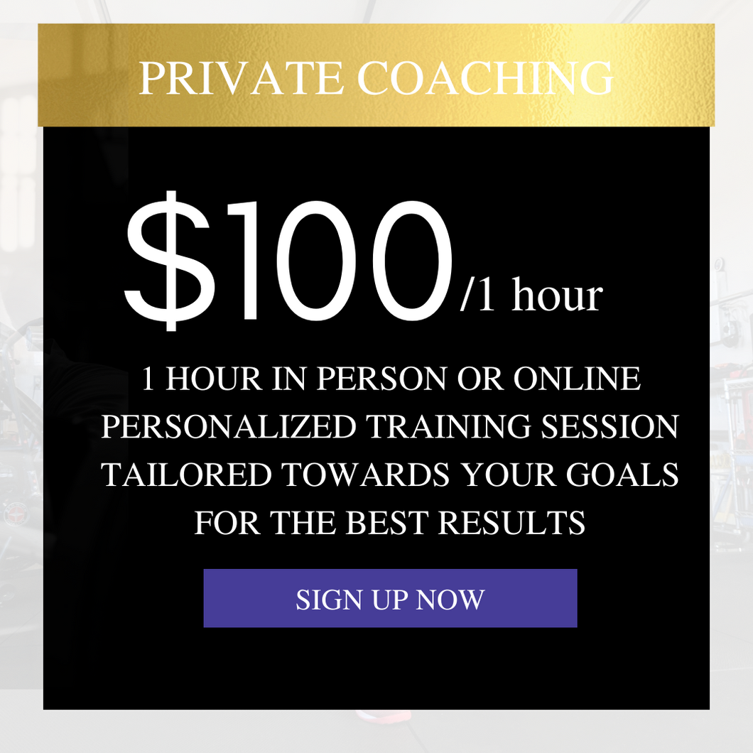 1 HOUR PERSONALIZED TRAINING SESSION